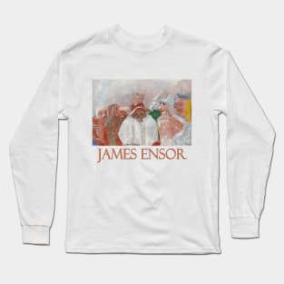 Masks Mocking Death by James Ensor Long Sleeve T-Shirt